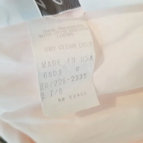 Alicia 7 8 Pink Floral Lace Fairy Tale Princess Dress Vintage USA Victorian Rege - Picture 6 of 11